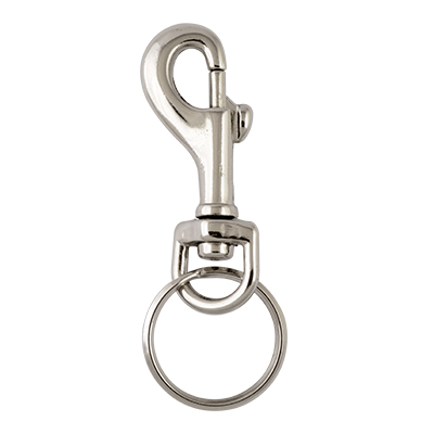 Bolt Snap, Rust proof metal snap hook  with key ring,Nickel plated , Eletro galvanized ,Brass platedChromium plated , Alloy zine die castingElectric Dipping Snap hook with key ring .