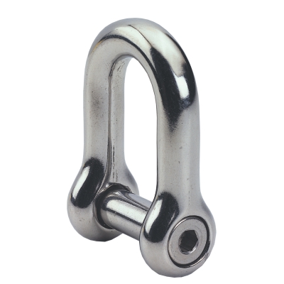 D-Shackles, Stainless 316 with Hex Screw Pin