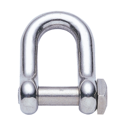 D-shackles, Stainless 316 with Square Head Pin