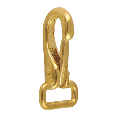 Solid Brass Rigid Strap Eye Tongue Snap