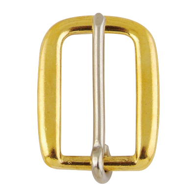 Solid Brass Swedge Buckle with Stainless Steel Tongue