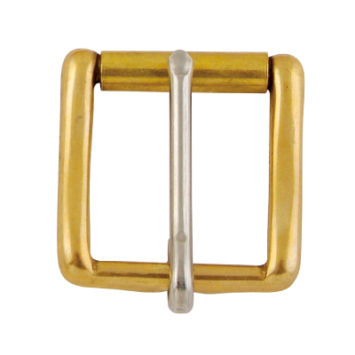 Solid Brass Roller Buckle with Stainless Steel Tongue