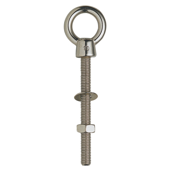 Eye Bolts, Welded With One Nut & One Washer Stainless 316, Metric Thread