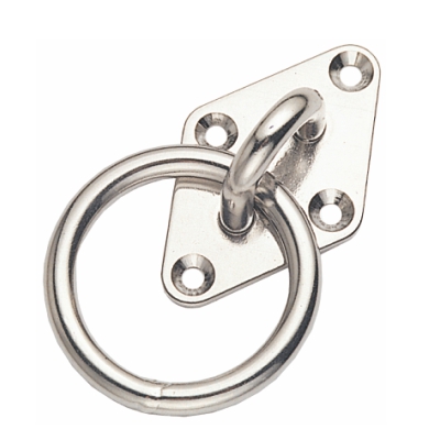 Ring Eye Plates, Diamond Type, Stainless 304