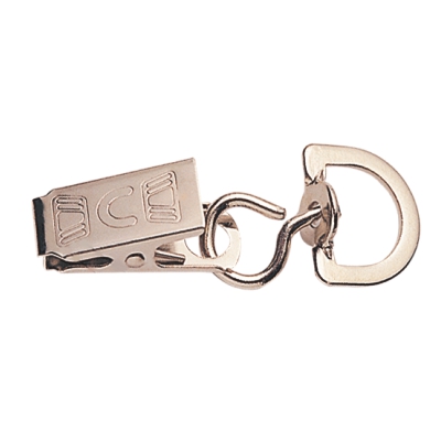 Sheet Steel Nickle Plated Badage Clip with Swivel