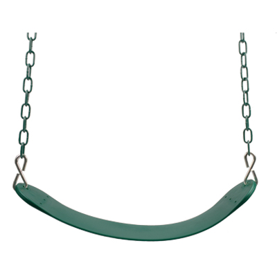 Plastic Belt Swing Seat with Paint Coated Chains