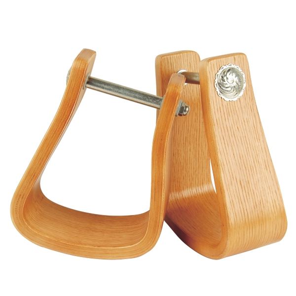 Offset Wooden Western Stirrup