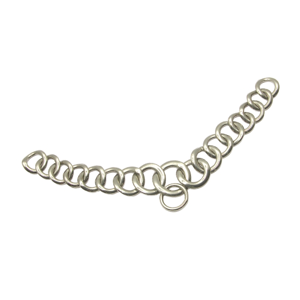 SS Curb Chain, Flat Link