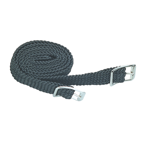 Braided Nylon, Spur Strap, Pair with NP Zinc Diecast Buckle