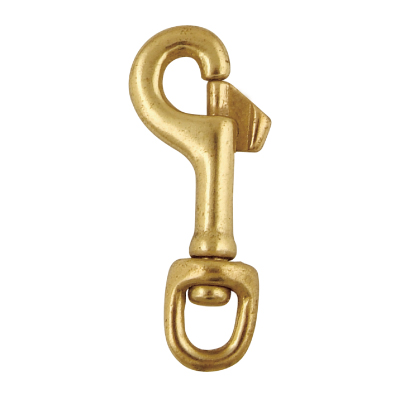 Solid Brass Swivel Round Eye Bolt Snap