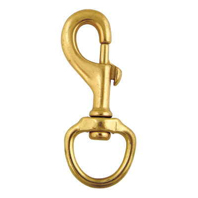 Solid Brass Heavy Type Swivel Round Eye Bolt Snap