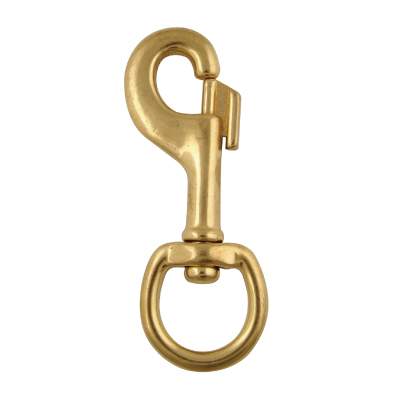 Solid Brass One Touch Jumbo Type Snap Hook