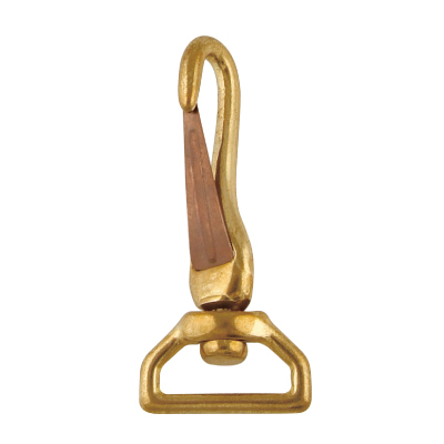 Solid Brass Swivel Strap Eye Spring Snap