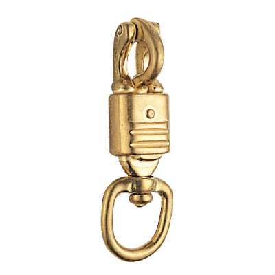 Solid Brass Swivel Round Eye Panic Snap
