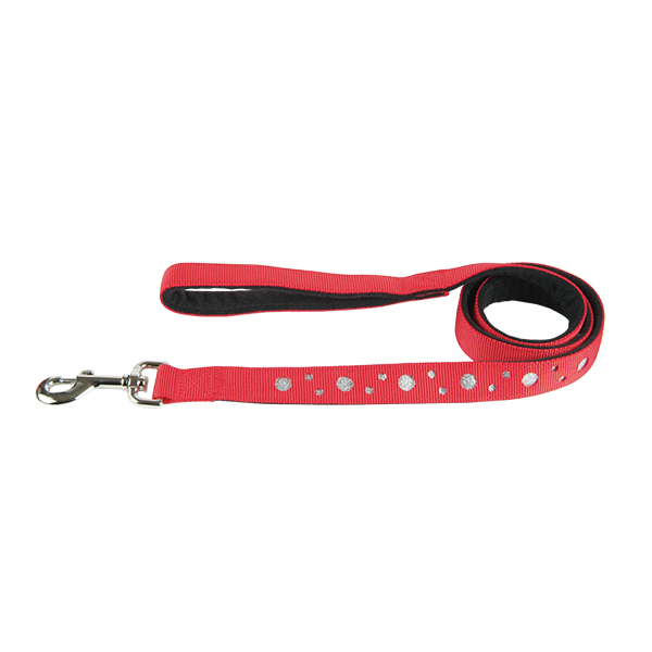 Stylish Two Layered Cutout Nylon Leash with Felt