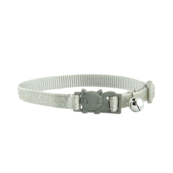 Nylon Glitter Tape Cat Collar