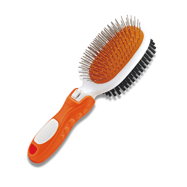 Stainless Steel Ball Pin / PVC Bristle Double Side Brush