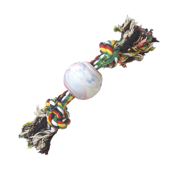 Cotton Bone w/Rubber Ball
