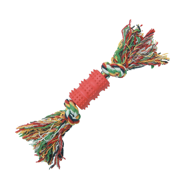 Cotton Bone w/Rubber Ball
