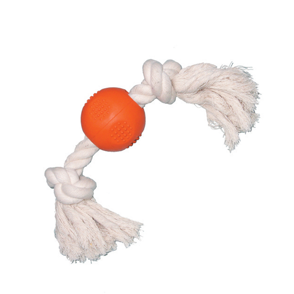 Cotton Bone w/Rubber Ball