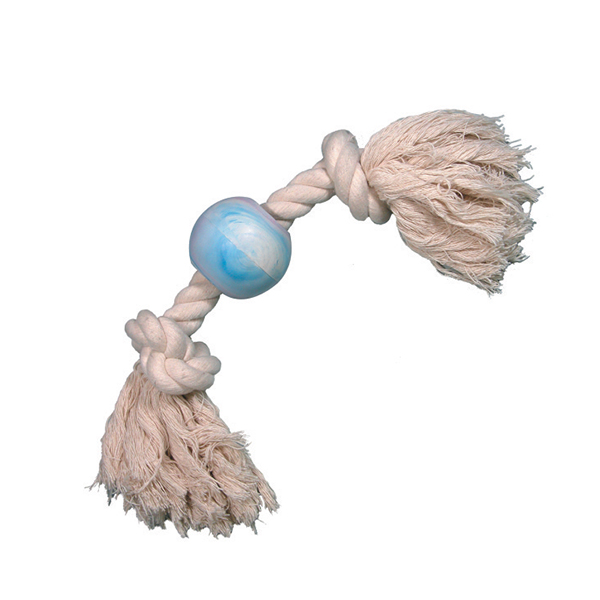 Cotton Bone w/Rubber Ball