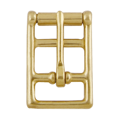 Solid Brass Girth Buckle with Roller