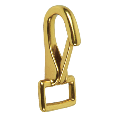 Solid Brass Large Type Rigid Strap Eye Tongue Snap
