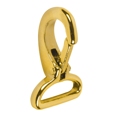 Solid Brass Rigid Strap Eye Tongue Snap