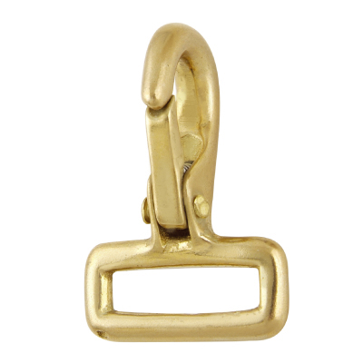 Solid Brass Rigid Strap Eye Tongue Snap