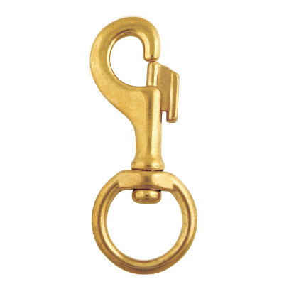 Solid Brass One Touch Bolt Snap Hook
