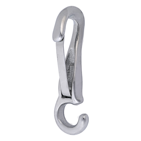 Open eye Snap hook , Sand casting , Malleable Iron Open eye chain snap , Nickel plated