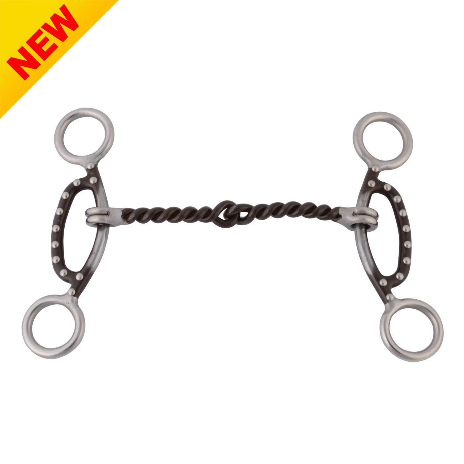 Antique Brown Steel Sliding Gag English Bit