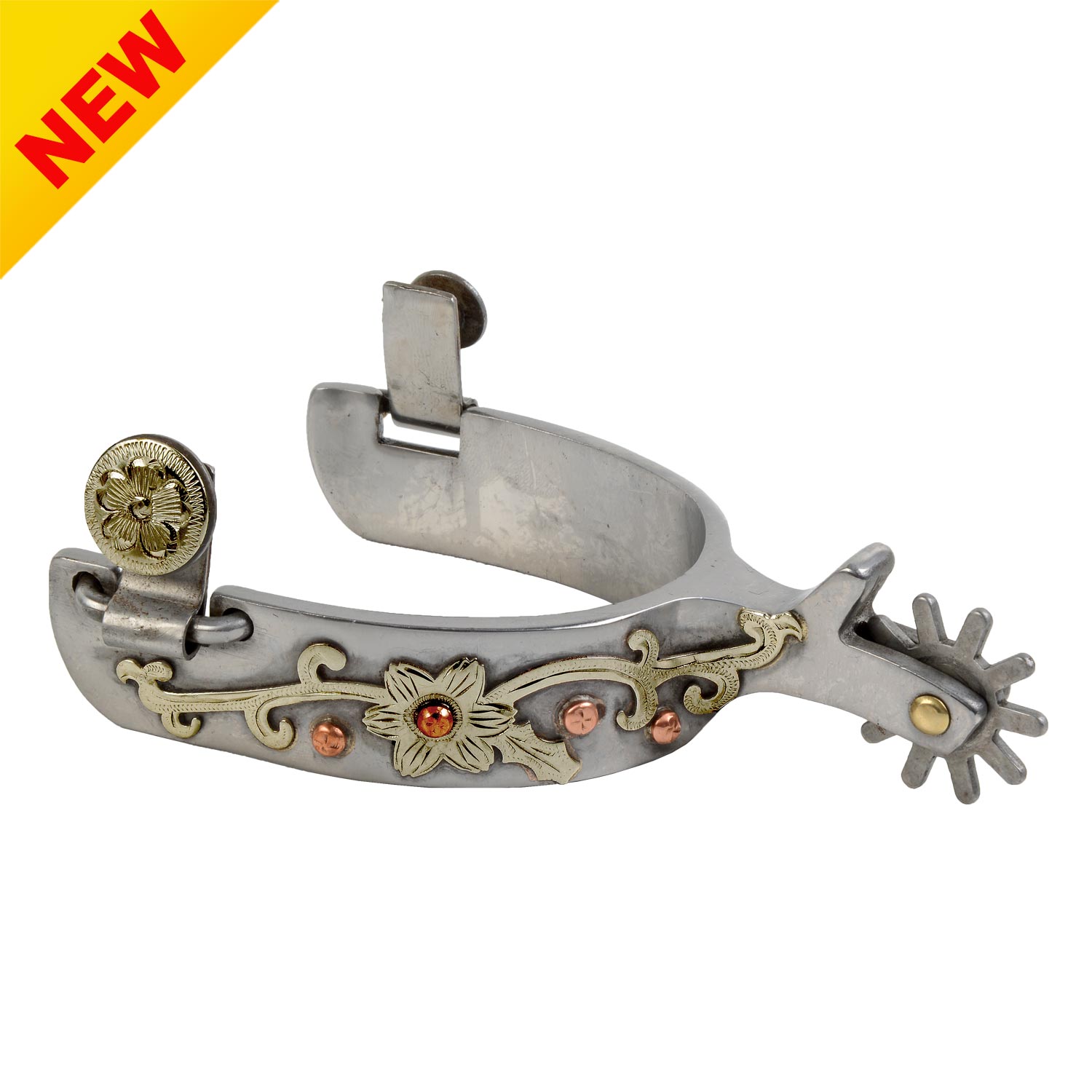 Polished Steel Western Spur