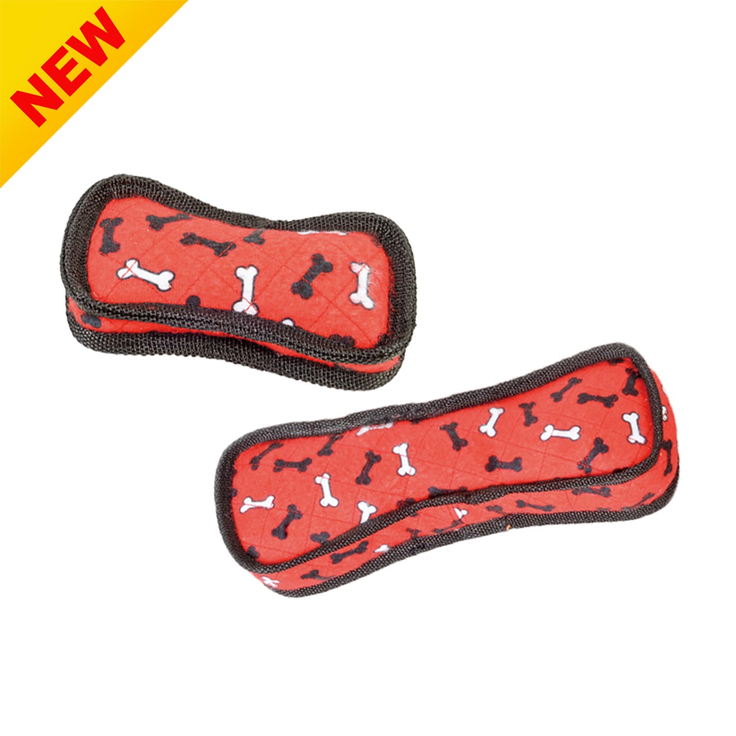 Stuffed Squeaky Bone Red Color Pet Dog Toy