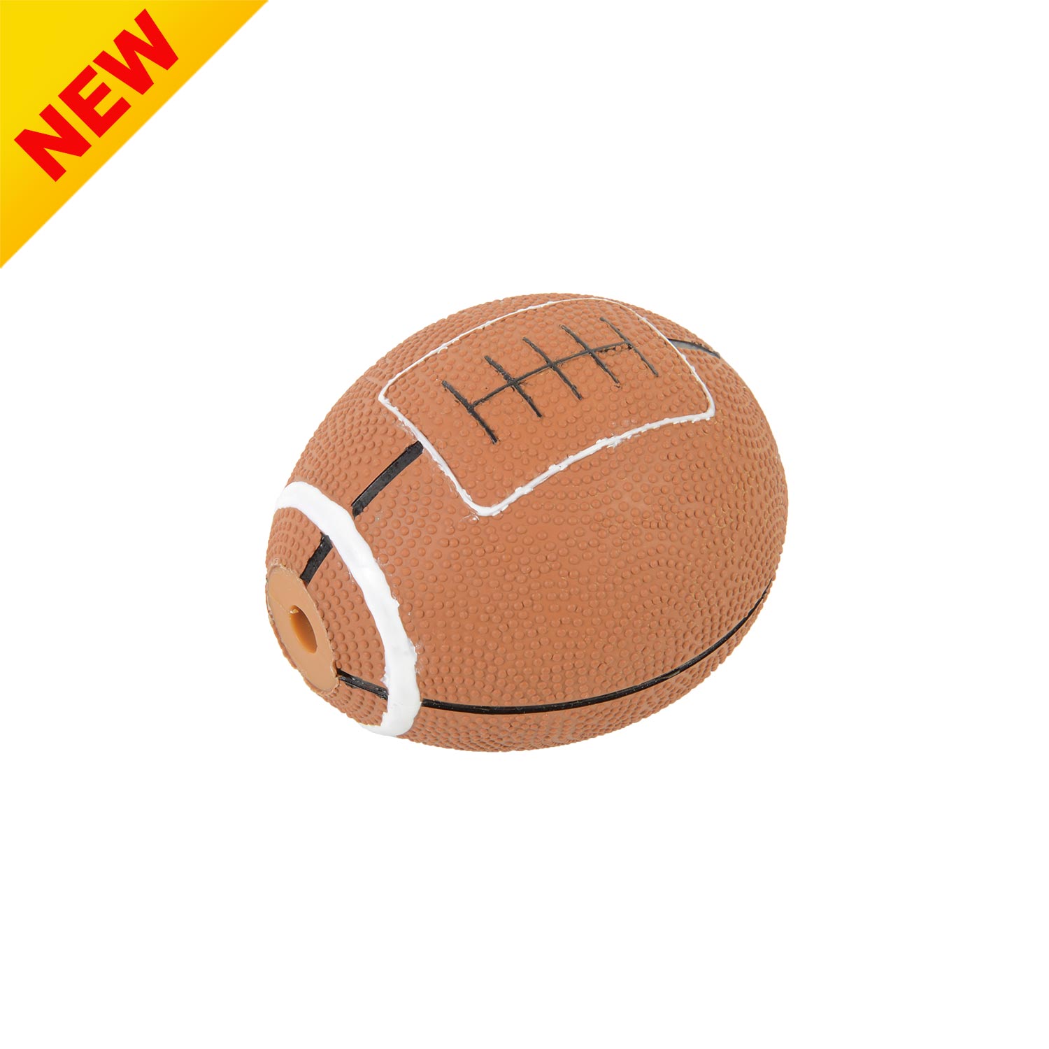 Squeaky Rubber Football Dog Toy