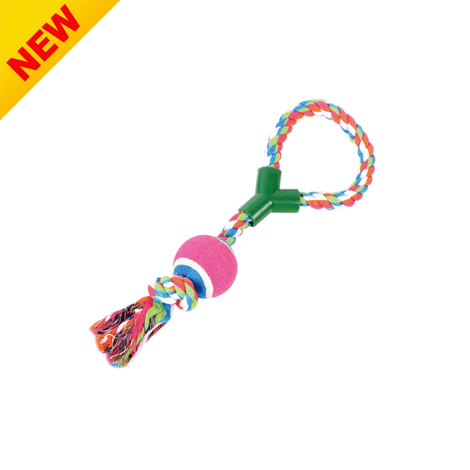 Cotton Braided Rope Handle with Tennis Ball