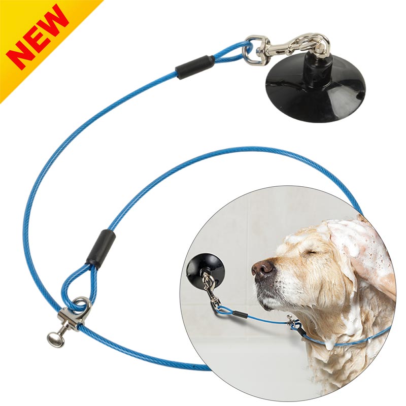 Dog Cable Restraint Pet Grooming Rubber Sucker Bathing Shower Kits