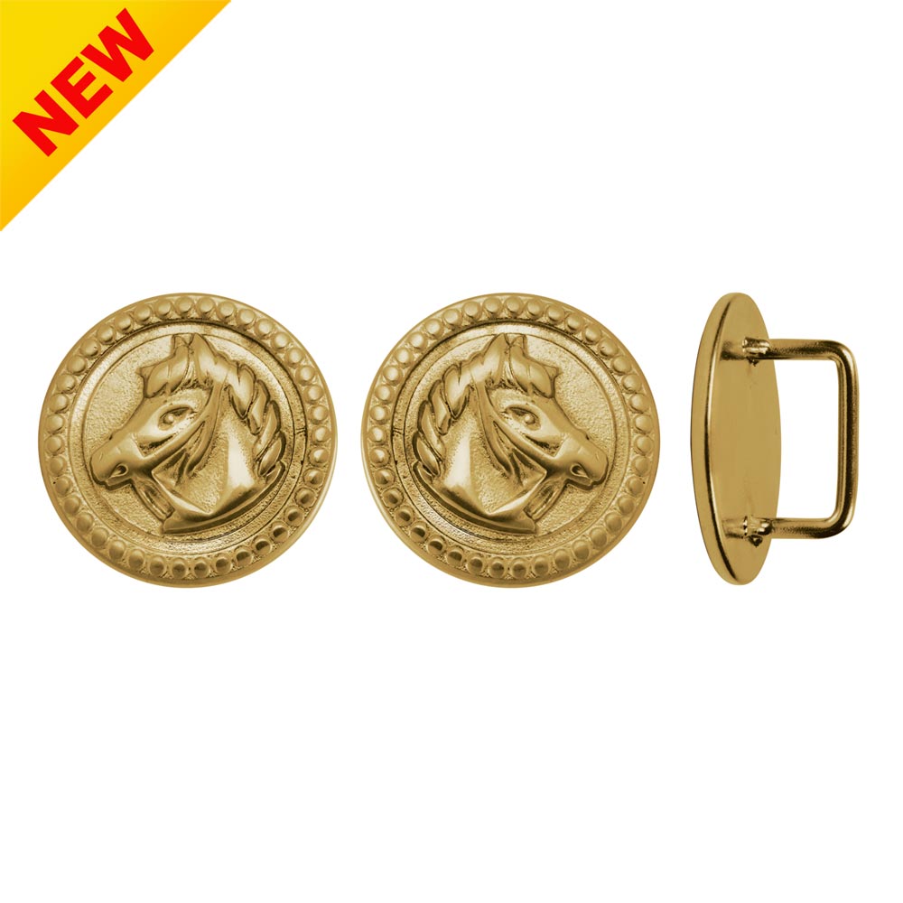 Brass Horsehead Rosettes