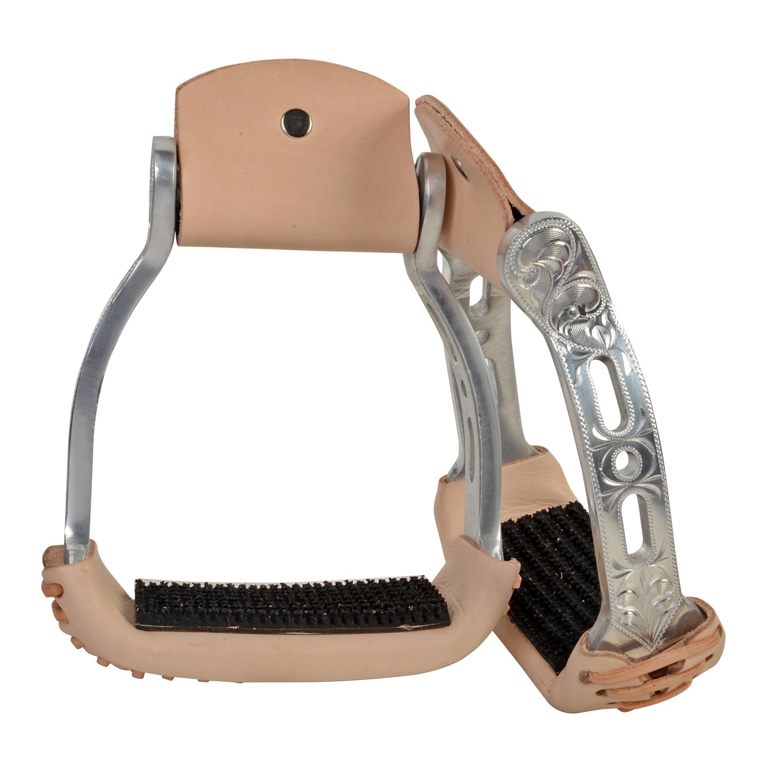 Engraved Aluminum Stirrups