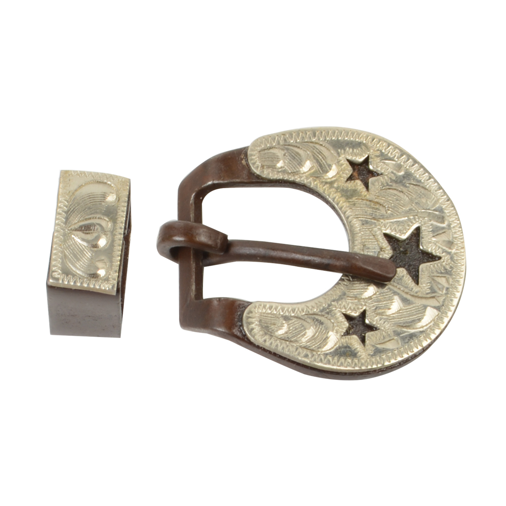 Antique Brown Steel Buckle