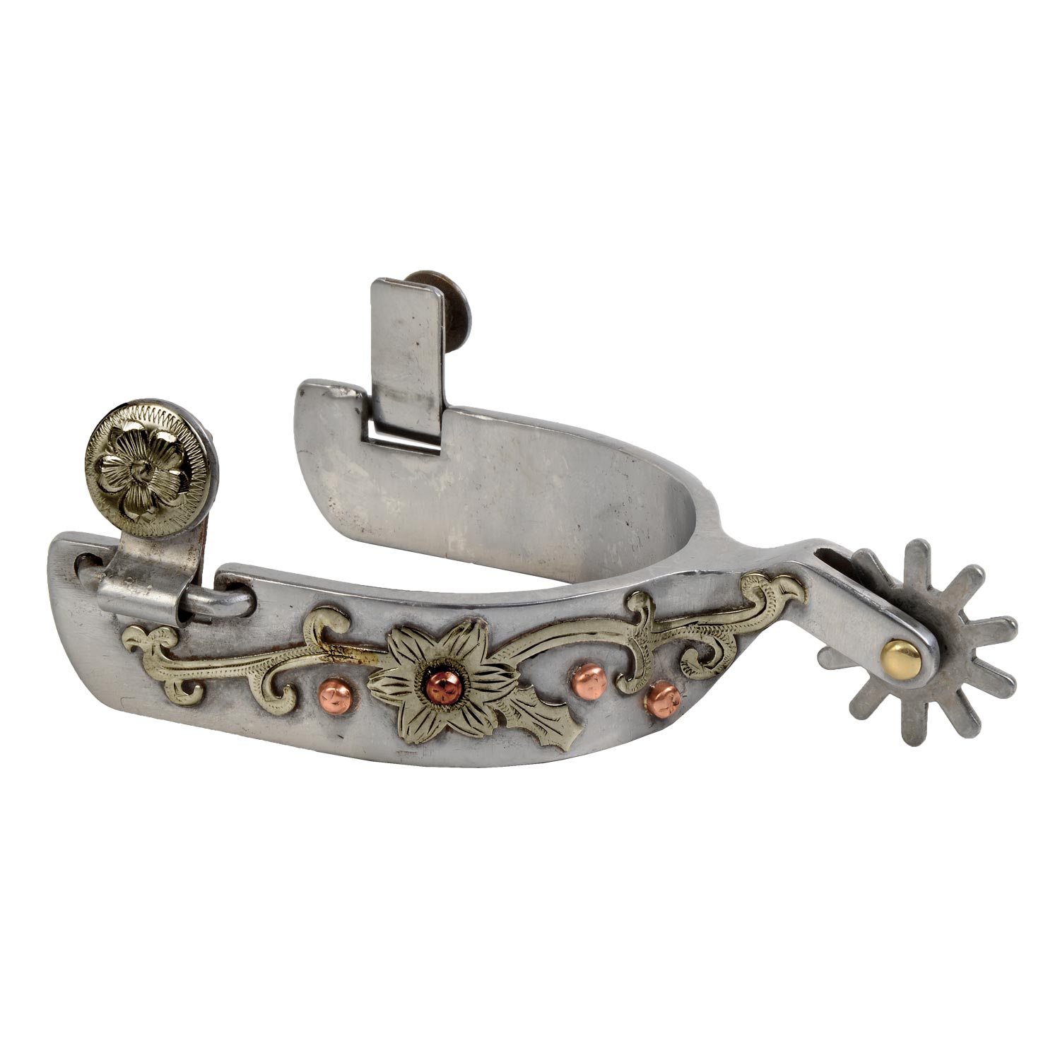 Polished Steel Western Spur