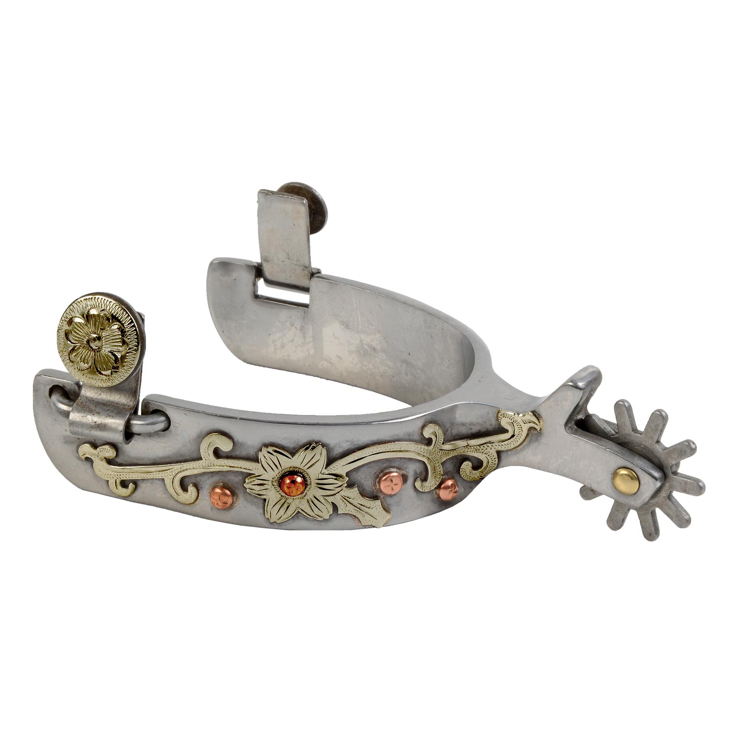 Polished Steel Western Spur