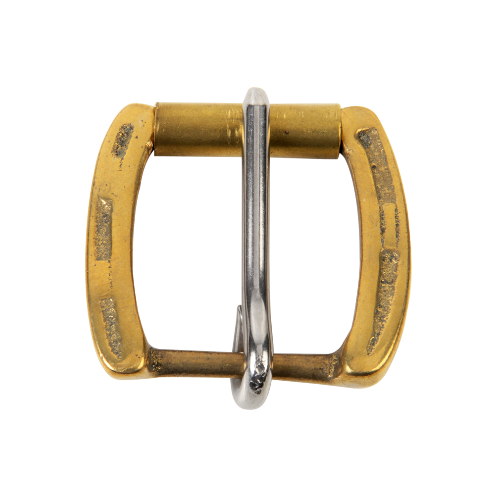 Brass Horseshoe Roller Buckle