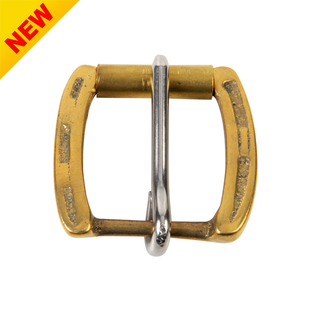 Brass Horseshoe Roller Buckle