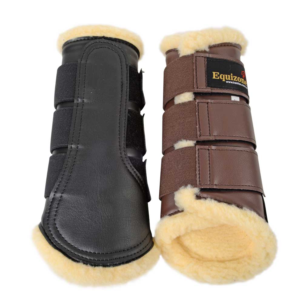 PVC Leather Splint Boots
