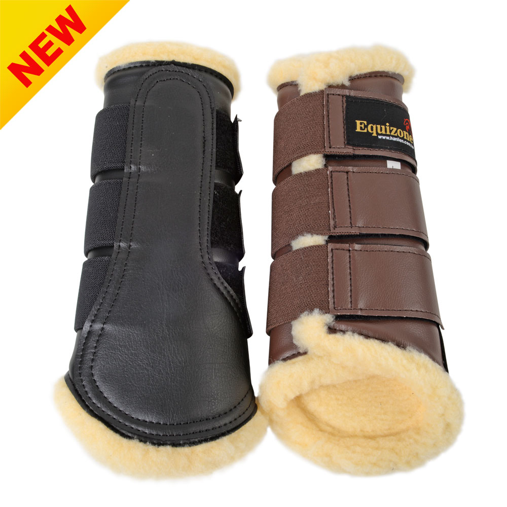 PVC Leather Splint Boots