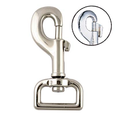 Bolt Snap, Rust proof metal snap hook ,Nickel plated , Eletro galvanized ,Brass platedChromium plated , Alloy zine die castingElectric Dipping Swivel loop eye snap hook.