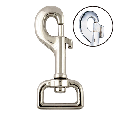 Bolt Snap, Rust proof metal snap hook ,Nickel plated , Eletro galvanized ,Brass platedChromium plated , Alloy zine die castingElectric Dipping Swivel loop eye snap hook.