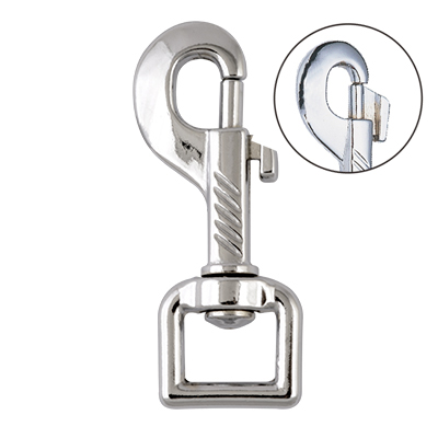 Bolt Snap, Rust proof metal snap hook ,Nickel plated , Eletro galvanized ,Brass platedChromium plated , Alloy zine die castingElectric Dipping Swivel loop eye snap hook.