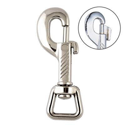 Bolt Snap,Rust proof metal snap hook ,Nickel plated , Eletro galvanized ,Brass platedChromium plated , Alloy zine die castingElectric Dipping Swivel loop eye snap hook.